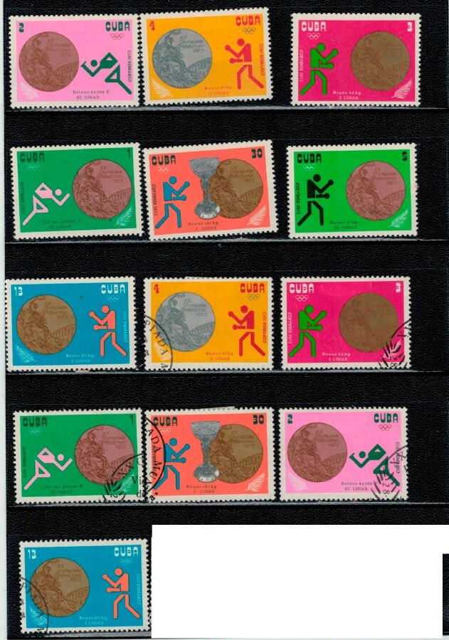 Olympia 1972 München - Kuuba 13 merkkiä +/o