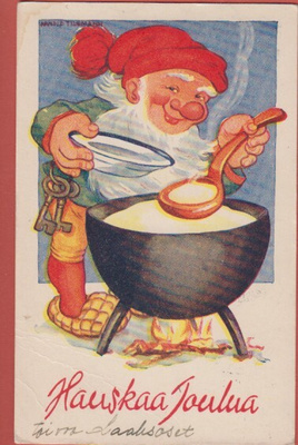 Arnold Tilgmann Tonttu puuropadalla