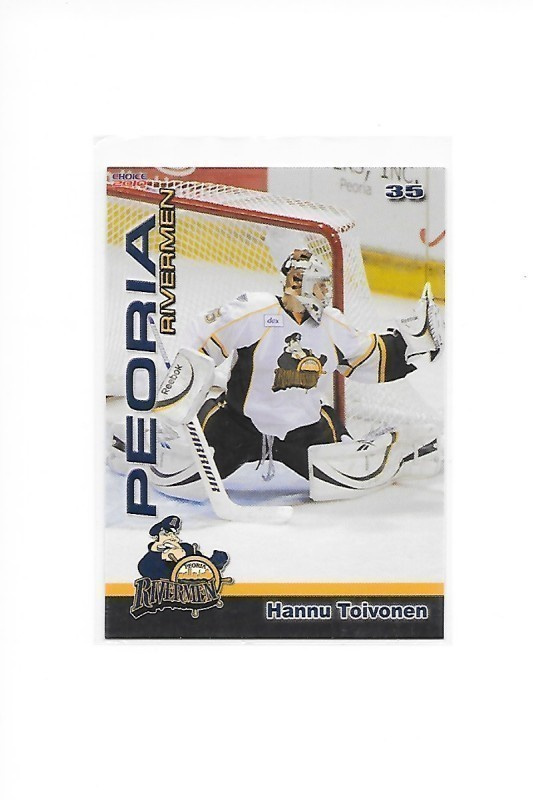 2009-10 Peoria Rivermen #22 Hannu Toivonen Ilves Farmi MV