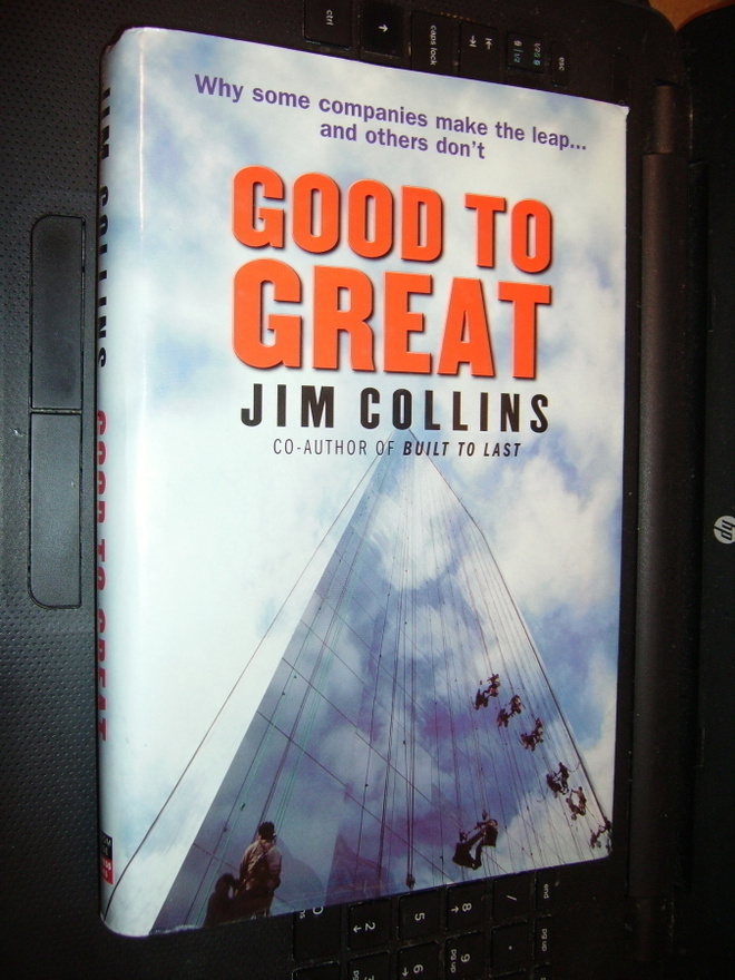 Jim Collins : GOOD TO GREAT  ( 1 p. 2001 ) sis. postikul.