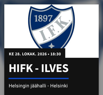 2 lippua Hifk-Ilves ke 28.10.
