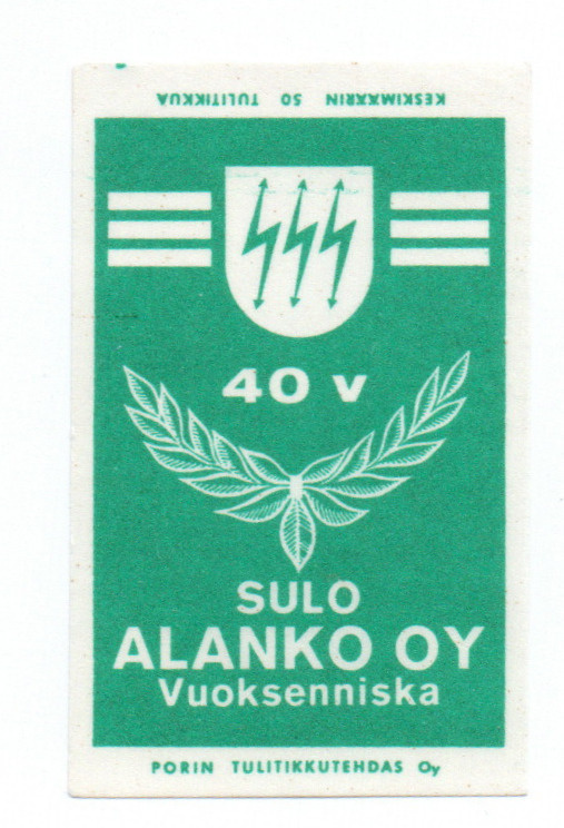 Porin Tulitikkutehdas. Sulo Alanko 40 v. Vuoksenniska.