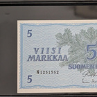 5 Markkaa 1963, virheellisyydet allekirjoituksissa, 3kpl - pikkukuva 3