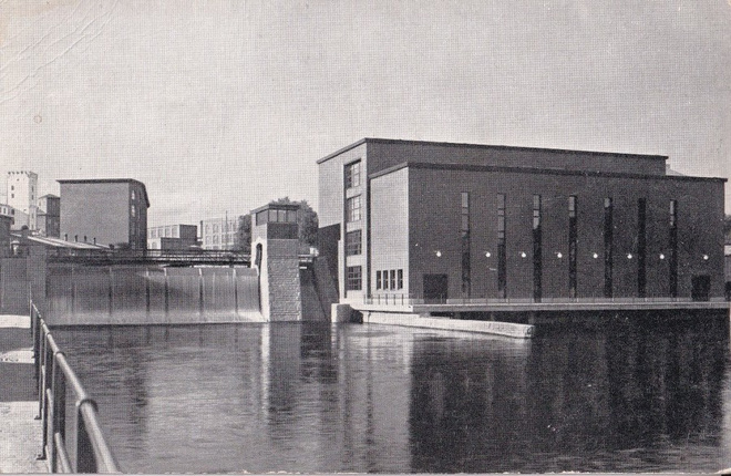 Tampere,Tammerkosken putous, sähkölaitos  .   b625