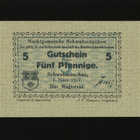 Saksa Notgeld 5 Pfennig, Schwabmünchen 1.3.1917 - pikkukuva 1