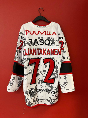 Ojantakanen Maastokuvioinen pelipaita Porin Ässät Game Worn