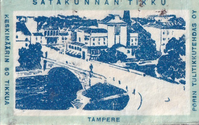 Etiketti, Tampere , Satakunnan tikku ,  b476