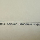 HIIHTOURHEILUN TERMINOLOGIA 1984 KERÄILYHELMI - pikkukuva 2
