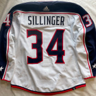 Cole Sillinger Game Worn - pelipaita Columbus Blue Jackets - pikkukuva 1