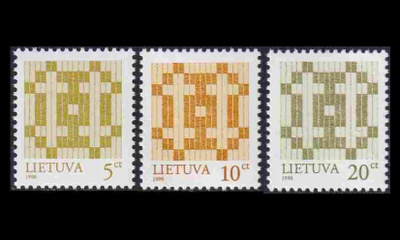 Liettua 682-4_I ** Käyttösarja kaksoisristi -98 (1998)