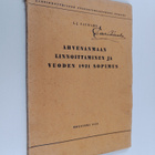 L. J. Sauramo : Ahvenanmaan linnoittaminen ja vuoden 1921... - pikkukuva 1