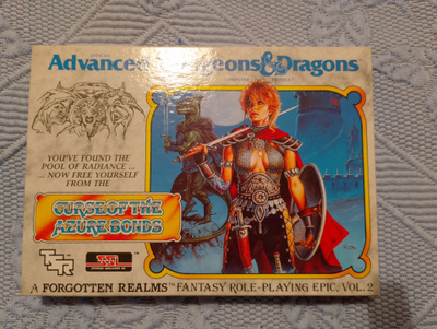 Advanced Dungeons&Dragons Curse of the Azure Bonds C64 CIB
