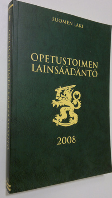 Opetustoimen lainsäädäntö 2008