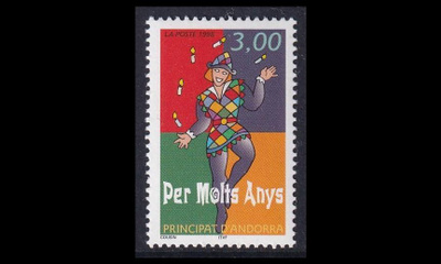 Andorra Fr 518 ** Tervehdysmerkki (1998)