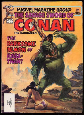 The Savage Sword of Conan the Barbarian No. 84 January 1983