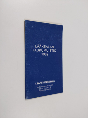 lääkealan taskumuistio 1982