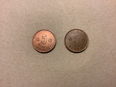 5 penniä 1918