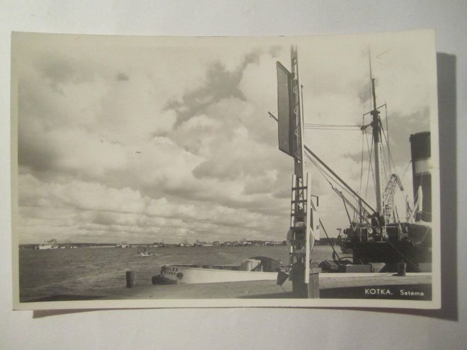 VANHA Postikortti Kotka 1950-l Alkup.Mallikappale
