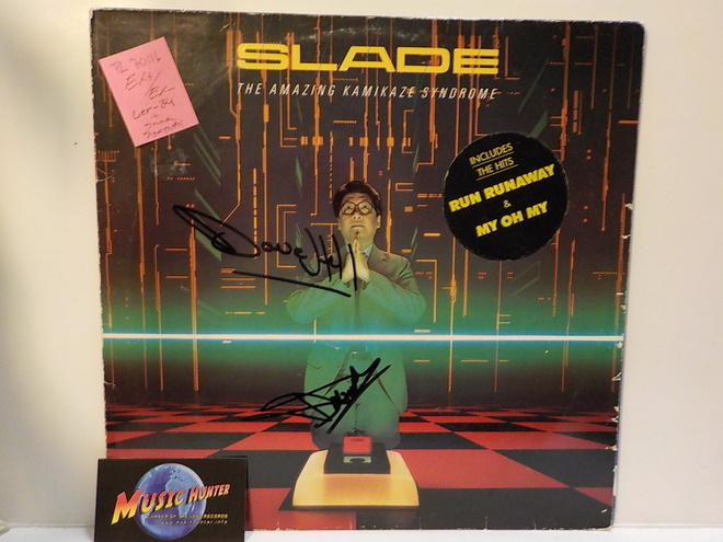 SLADE - THE AMAZING KAMIKAZE SYNDROME EX+/EX- LP + NIMMARIT!