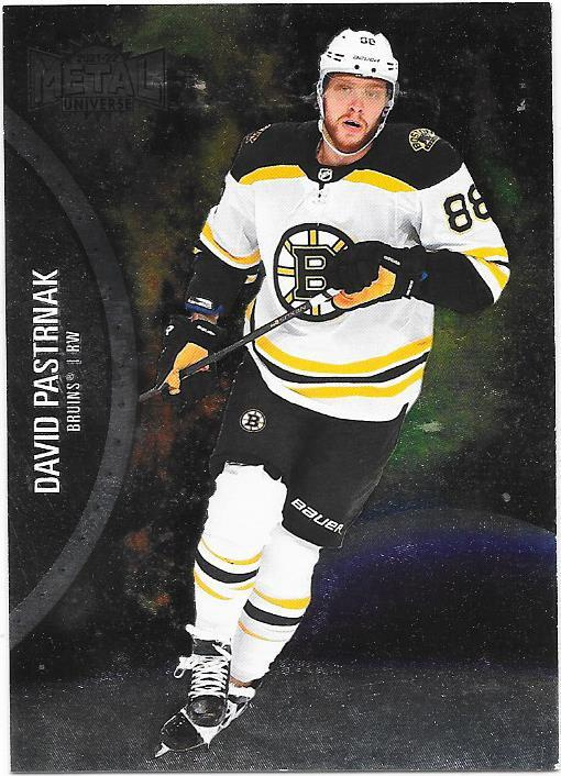 2021-22 Metal Universe #55 David Pastrnak , Boston Bruins