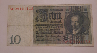 Reicshbanknote 10mark, 1910