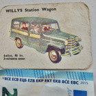 VANHA Keräilykuva Kahvikortti? Willys Auto - pikkukuva 1