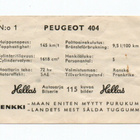 Purkkakuva Hellas Autosarja n:o 1 PEUGEOT 404 - pikkukuva 2