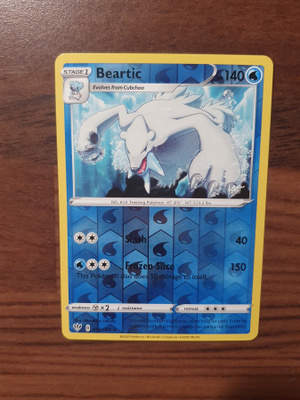 Pokemon Beartic 049/189 Reverse holo Rare