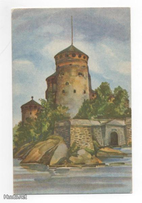 Olavinlinna ( taidepostikortti)