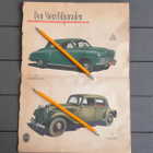 Studebaker + Citroen Auto Keräilykuva 25 x 17,5 cm n.1949 - pikkukuva 1