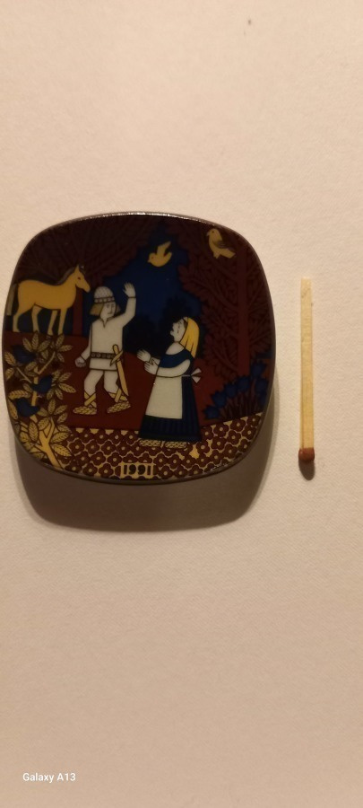 Arabia Mini Kalevala lautanen . 1991