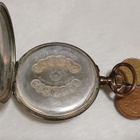 Hopea taskukello, Ancre, 15 Rubis, Paris 1900, Swiss vintag - pikkukuva 5