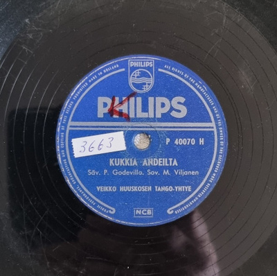 Savikiekko 1955 - Veikko Huuskonen - Philips P 40070 H