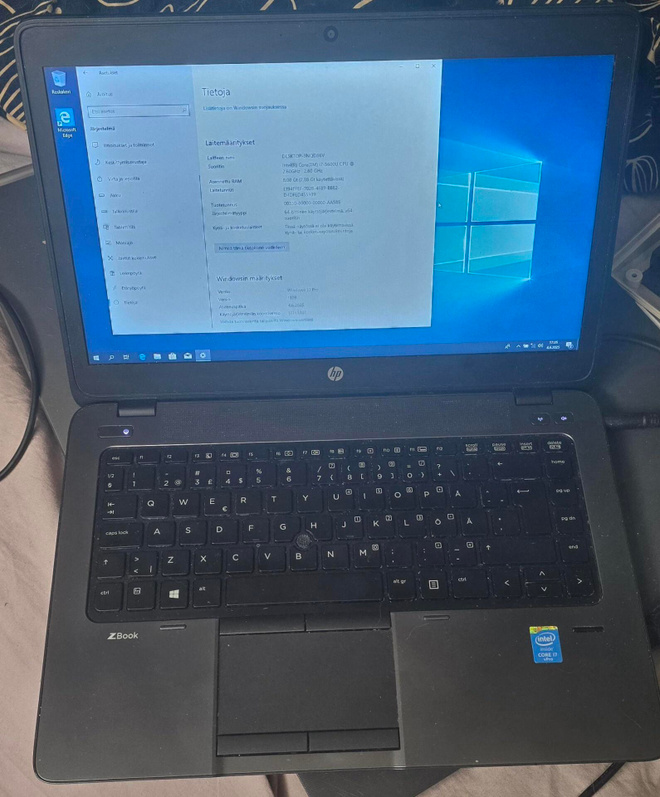 Hp Z book 14, i7-5600, 8Gb, 250Gb ssd, win10