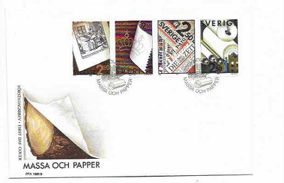 RUOTSI Mi 1625-8 sarja LUETT. 1,20€ FDC 3,50€