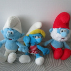 Vintage Smurffi pehmot, 3kpl - pikkukuva 1
