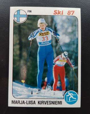 1987 Panini Ski #177 Marja-Liisa Kirvesniemi
