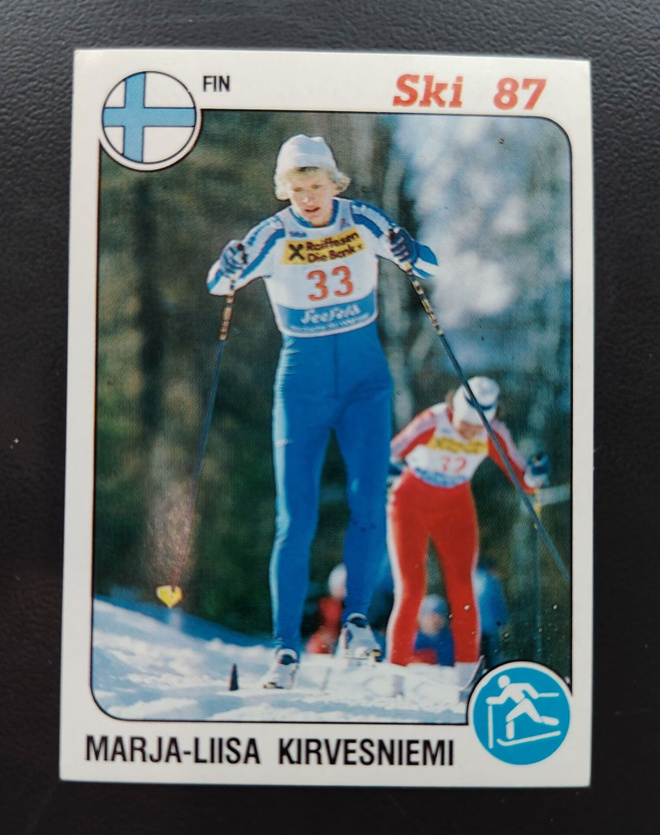 1987 Panini Ski #177 Marja-Liisa Kirvesniemi