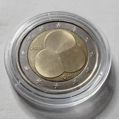 Suomi 2 euro 2019 hallitusmuoto 100v
