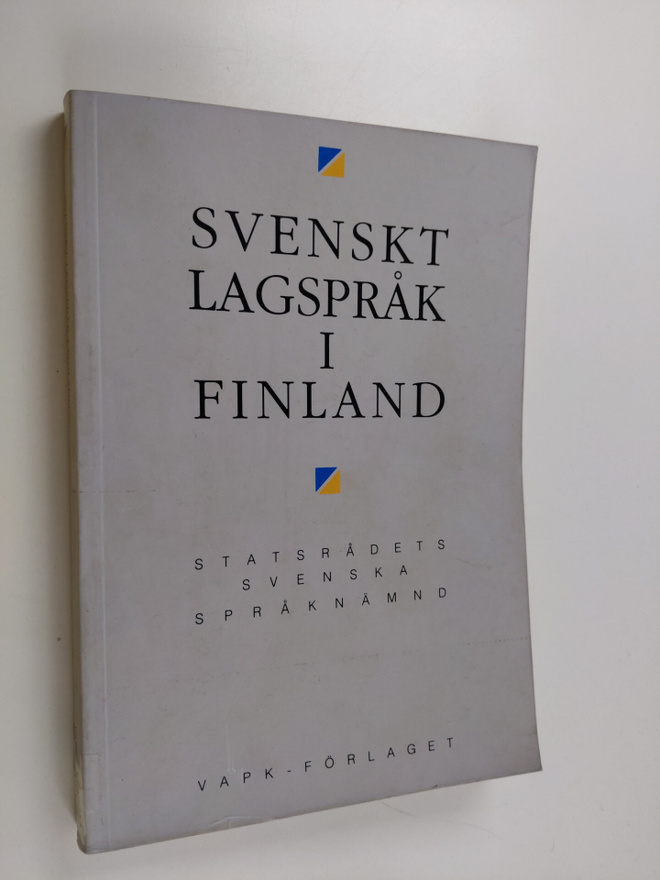 Svenskt lagspråk i Finland : handbok