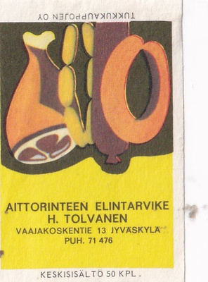 Jyväskylä. Aittorinteen Eintarvike H. Tolvanen  3/10