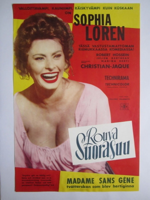 SOPHIA LOREN ROUVA SUORASUU VINTAGE LEFFAJULISTE