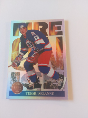 1994-95 Leaf Fire on Ice #12 Teemu Selänne