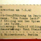 Ballett - Urauffuhrung im Deutschen Opernhaus 1942 - pikkukuva 2