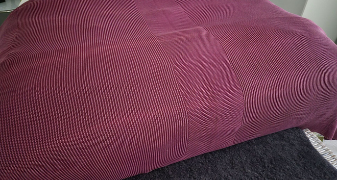 Luhta Home burgundy puuvilla neulos Torkkupeitto