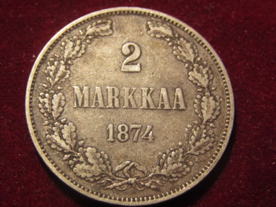 2 markkaa 1874