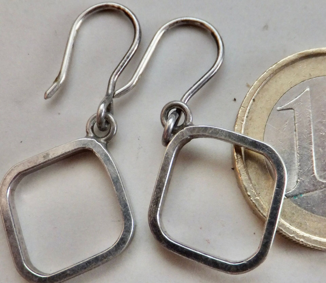 VANHAT Korvakorut Hopeaa 925 Design Minimalistiset 1974