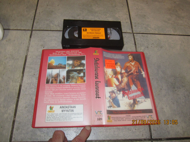 VHS Intohimon lunnaat (Big Box) VTC Video / Hostage