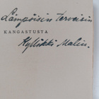Kyllikki Malin : Kangastusta (signeerattu, tekijän omiste) - pikkukuva 3