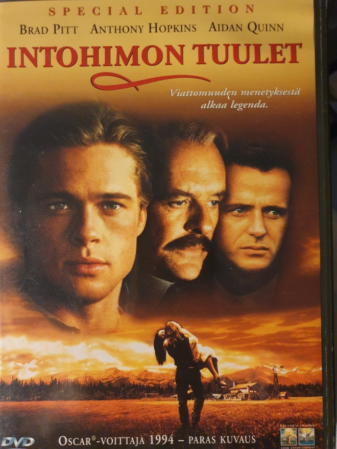 Intohimon tuulet DVD
